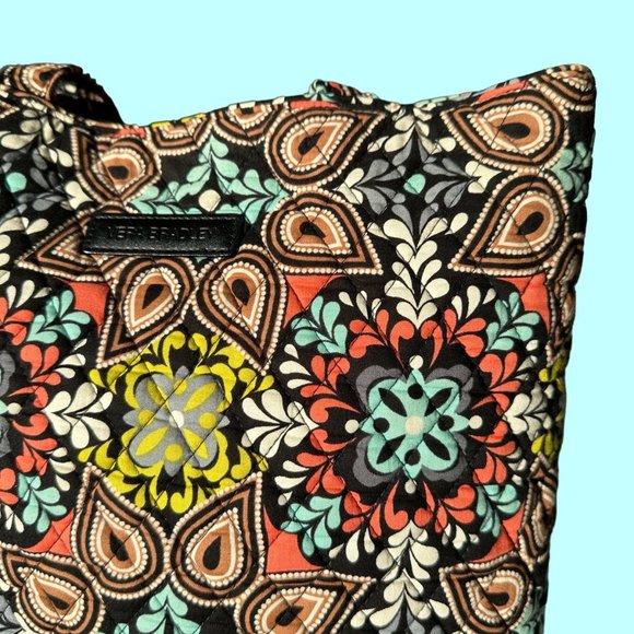 Two-Piece Vera Bradley Set Retired Sierra Villager Tote Bag Crossbody Wallet EUC - Picture 5 of 16